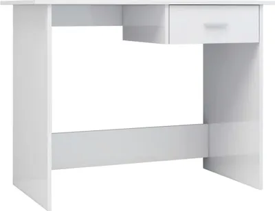 Produktbild von Schreibtisch Hochglanz-Weiß 100×50×76 cm Holzwerkstoff
