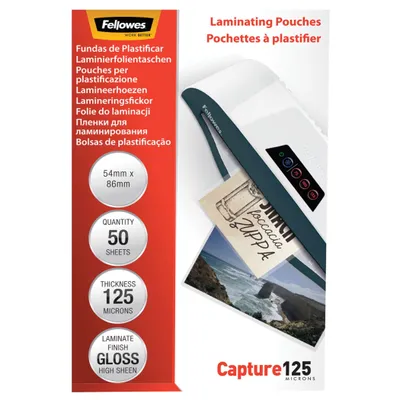 Produktbild von Fellowes 5396602, Transparent, Glänzend, 0,125 mm, 86 mm, 1 mm, 54 mm