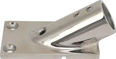 Immagine prodotto di Base per tubo da barca, corrimano rettangolare in acciaio inox 316, ferramenta marina per yacht, 25 mm