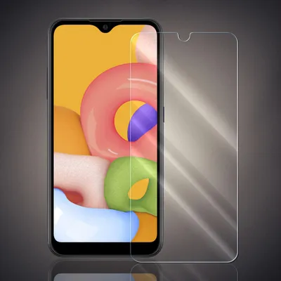 Produktbild von Panzer Folie für Samsung Galaxy A01 Echt Glas Displayschutzfolie Transparent Glasfolie 9H Härtegrad Schutzglasfolie