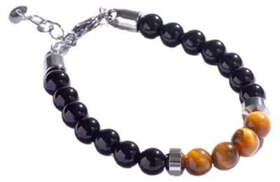 Produktbild von Stylisches Perlenarmband mit Tigerauge MCGB5021