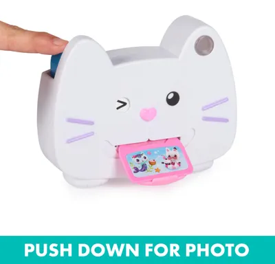 Produktbild von Gabby's Dollhouse DREAMWORKS - Spielzeug Katzen-Kamera mit 3 Fotomotiven, Gabbys Puppenhaus, 3 Jahr(e)