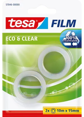 Zdjęcie produktu dla TESA 57046, 10 m, Przezroczysty, 15 mm, 2 szt.
