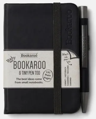 Produktbild von Bookaroo Notizbuch A7 mit Stift – Schwarz – IF