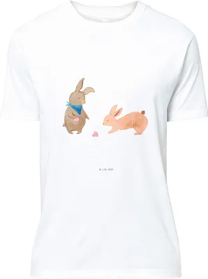 Produktbild von Mr. & Mrs. Panda T-Shirt Hasen Muschel - Weiß - Geschenk, S, Tshirt, Muscheln, Strand, Ferien, Muttertag, mit Spruch, Urlaub, Lustiges, Shirt