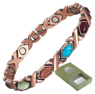 Produktbild von Solidchoice – Magnetisches Kupferarmband für Damen, mit r Geschenkbox