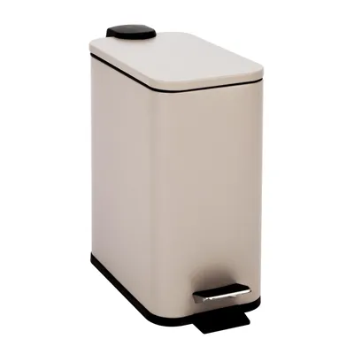 Produktbild von SVITA ST5 Mülleimer Treteimer 5l inkl. Inneneimer Softclose rechteckig Grau
