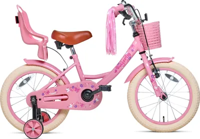 Produktbild von Nogan Butterfly Kinderfahrrad - Mädchenfahrrad - 16 Zoll - Rosa