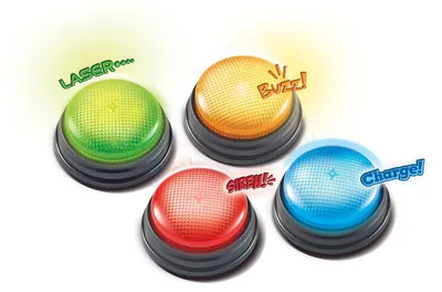 Obrázok produktu pre Learning Resources Lights and Sounds Buzzers, 3 rok / roky, Vyžadované batérie, AAA, Viacfarebný