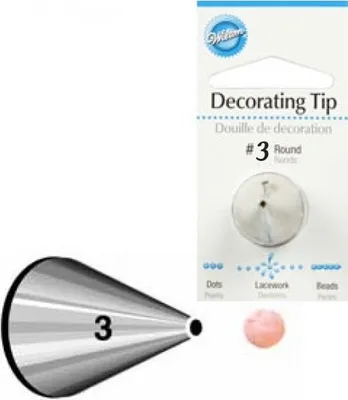 Produktbild von Wilton Decorating Tip #003 Round Carded