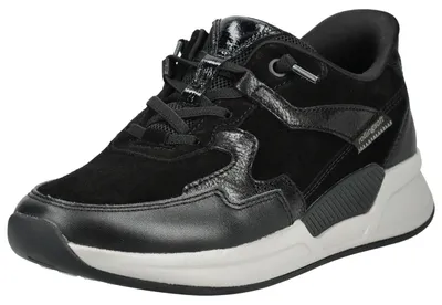 Zdjęcie produktu dla Gabor ROLLINGSOFT buty damskie - sportowe sznurowane buty sportowe czarne NOWOŚĆ
