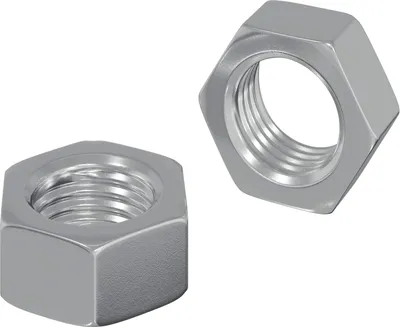Productafbeelding van Zeshoekige Moer 2 pcs Zilver M6 Metaal