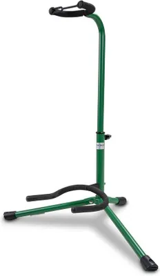 Zdjęcie produktu dla Klasyczny stojak na gitarę – z regulacją wysokości – zielony – 78 cm – 48 x 30 cm