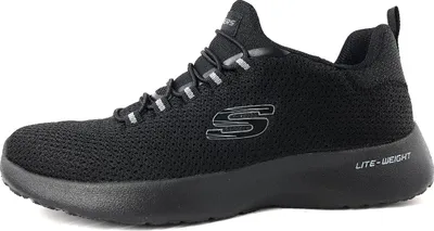 Immagine prodotto di Scarpe da uomo Skechers Dynamight, scarpe da tempo libero, mocassini, colore nero, per il tempo libero
