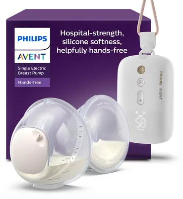 Produktbild von Philips AVENT Hands-free SCF532/11 Elektrische Doppelmilchpumpe, Elektronisch, Weiß