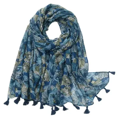 Immagine prodotto di Sciarpa da donna, motivo floreale, 180 x 85 cm, morbida e leggera