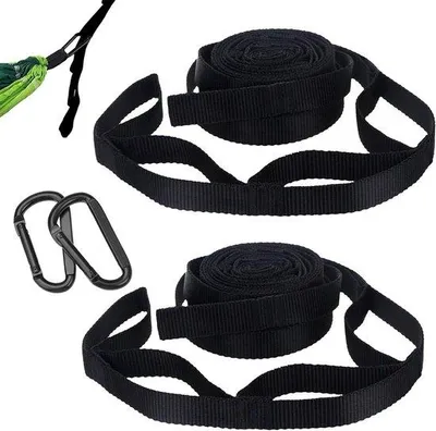 Produktbild von Klettergurtsatz für Outdoor-Aktivitäten und Camping mit Karabinerklett - Set aus 2 Stücken