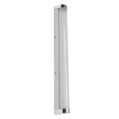 Obrázek produktu pro LEDVANCE ORBIS Trubicové zrcadlové/nástěnné LED svítidlo, chrom, sklo s bublinkovým efektem, 12 W, 1200 lm, stmívatelné, 3000/4000 K nastavitelné pomocí nástěnného vypínače, průměr 60 cm, krytí IP44 proti cizím tělesům/stříkající vodě