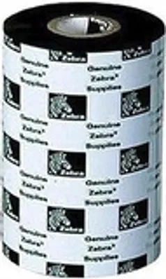 Zdjęcie produktu dla Zebra 1600 Wax, 450 m, 8,3 cm, 18 szt., Czarny, Wosk, 2,5 cm