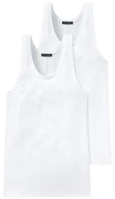 Produktbild von Schiesser Herren 2 Pack Unterhemd ohne Arm - Authentic