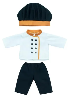 Obrázok produktu pre Miniland oblečenie pre bábiku kuchárku 38 cm - vzdelávacia hračka na hranie rolí
