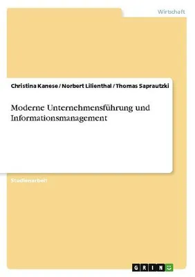Produktbild von Moderne Unternehmensführung und Informationsmanagement