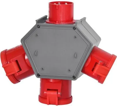 Immagine prodotto di POLYBOX Quadro di distribuzione: spina 32 A/5 poli, presa 3x32 A/5 poli F3.0613