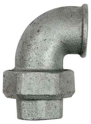 Produktbild von Riegler Verschraubung Bogen 95,IG/IG, Rp 1, schwarzer Temperguss