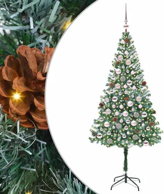 Produktbild von vidaXL Künstlicher Weihnachtsbaum Grün 180 cm PVC und Stahl