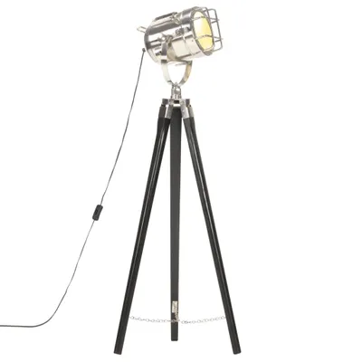 Obrázek produktu pro Stojací lampa na stativu černá masivní mangovníkové dřevo 97 cm