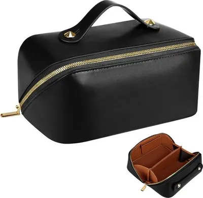 Produktbild von Famanu Kosmetiktasche Große Kapazität - Schwarz