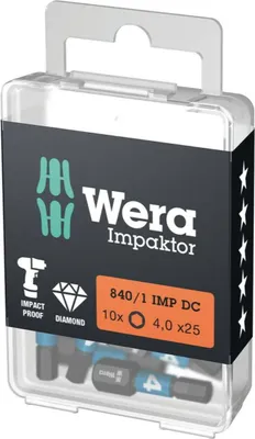 Immagine prodotto di Wera 05057604001 XZN bit 4 D 6.3 10 pc(s)