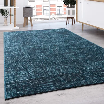 Produktbild von Teppich Wohnzimmer Flachgewebe Modern Sisal Muster Einfarbig Pastell Fransen Grösse 60x100 cm
