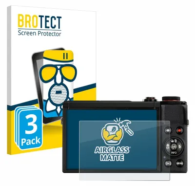 Produktbild von 3x BROTECT Entspiegelungs Schutzglas für Canon PowerShot G7 X Mark III Schutzfolie Panzer Folie Glas Display Schutz matt
