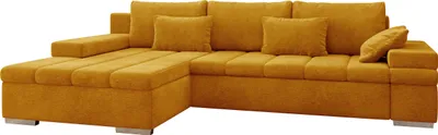 Produktbild von MIRJAN24 Ecksofa Bangkok, L-Form Sofa mit Schlaffunktion und Bettkasten (Farbe: Wave 05, Seite: Links)