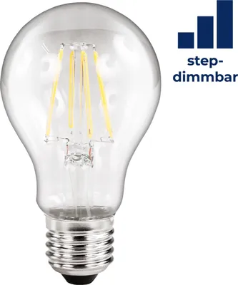 Produktbild von LED Filament Glühlampe McShine "Filed", E27, 6W, 630lm, warmweiß, step-dimmbar