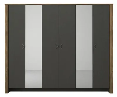 Produktbild von Kleiderschrank Schlafzimmer Spiegelschrank Schrank 6 türige Schränke Möbel 259cm