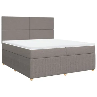 Produktbild von vidaXL Boxspringbett mit Matratze Taupe 200x200 cm Stoff