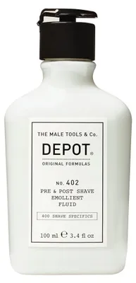 Obrázek produktu pro Depot 400, Speciální přípravek na holení č. 100 ml, Esenciální oleje, Zklidňující přípravek pro přípravu a po holení