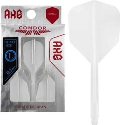 Zdjęcie produktu dla Condor Axe Small Dart Flights - White Long 33,5mm