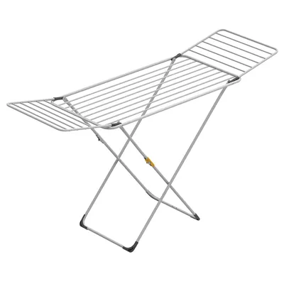 Produktbild von Weißer Shape Wäscheständer mit 18 m Trockenleinenlänge, 56x176x88 cm