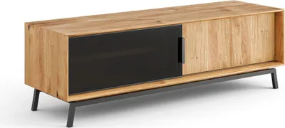 Produktbild von Lowboard Modern Loft TV-Unterschrank 200x50x52cm Massivholz geölt Farbe wählbar