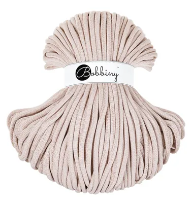 Immagine prodotto di Cordoncino intrecciato Bobbiny Jumbo 9 mm 100 m Golden Nude