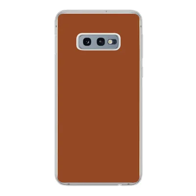 Produktbild von MuchoWow® Handyhülle Schutzhülle Hülle für Samsung Galaxy S10e Terrakotta - Braun - Palette - Unifarben - Farben - Farbe Silikon Softcase Handy Hülle - Handy