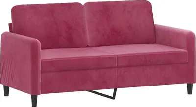 Obrázok produktu pre vidaXL 2-miestna pohovka Vínovočervená 140 cm Velvet