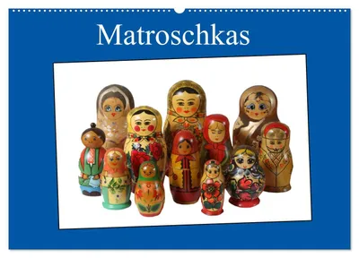 Produktbild von Matroschkas (Wandkalender 2027 DIN A2 quer), CALVENDO Monatskalender