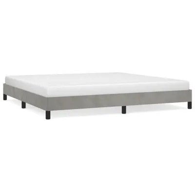 Immagine prodotto di vidaXL Struttura letto senza materasso grigio chiaro 200x200 cm in velluto