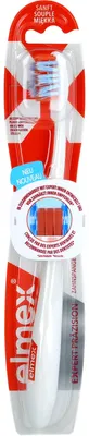 Produktbild von elmex 61043600, Zahnbürste, Erwachsener, Blau, Rot, Weiß, Weich, 1 Stück(e), Sichtverpackung