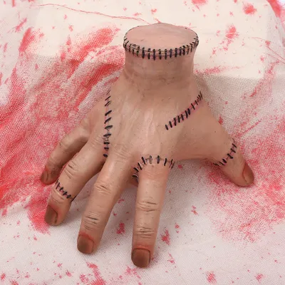 Obrázek produktu pro Addamsova středeční rodina Ruka, ledově studená HaNdchen, realistické latexové panenky Akční figurky Dárky Halloween Cosplay Party dekorace