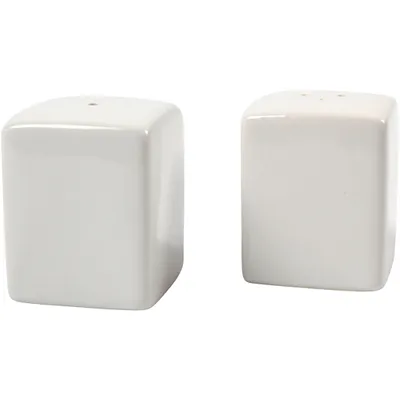 Produktbild von Creativ Company Salz- und Pfefferset, H: 6 cm, Maße 5x5 cm, glänzend, weiß, 6er-Set 1 Box